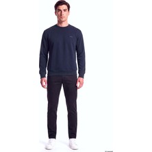 Paul & Shark Erkek Normal Kesim Logo Detaylı Yuvarlak Yakalı Pamuklu Uzun Kollu Lacivert Sweatshirt 16311828A-050