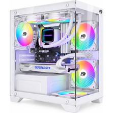Orion Elite 4x Tuştan Değişen Rgb Fanlı M-Atx Boş Bilgisayar Kasası Beyaz