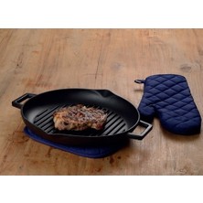 Lava Döküm Tava Izgara Mangal 30 cm