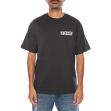 Vans VN0010G1EMV1 Barbed Wrap Ss Tee Siyah Bisiklet Yaka Regular Fit Düz Erkek T-Shirt