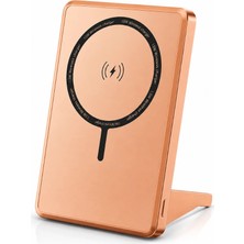 Sanal Ticaretiniz 10000 Mah Magsafe Uyumlu Kablosuz Stand Powerbank 15W Hızlı Şarj