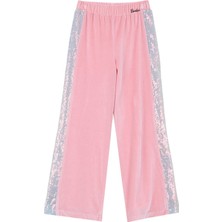 Barbie Pembe Kız Çocuk Simli Pantolon BRB5WG-PNT6206