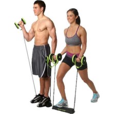 Multiflexpro Siyah Egzersiz Spor Aleti Tekerlekli Lastikli Karın