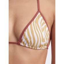 Manebi Sarı-Beyaz Kadın Bikini Takım T30XE