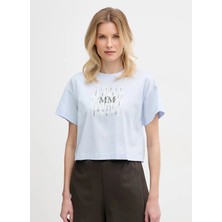 mm Mavi Kadın T-Shirt 2616941048600