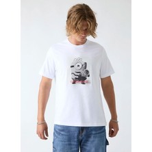 Guess Jeans Beyaz Erkek T-Shirt M6YI82K6411-G011 Guessjeans T-Shirt