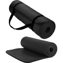 Multiflexpro Konfor Zemin 10 mm Pilates Minderi Taşıma Askılı Pilates Yoga Matı Minderi Seti 10 mm Siyah