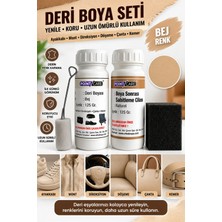 Hobialem Bej Ayakkabı Mont Direksiyon Döşeme Çanta Kemer Deri Boyası + Sabitleme Cilası