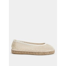 Manebi Beyaz Kadın Espadril x 5.4 Bk