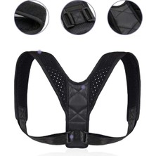 Multiflexpro Kamburluk Önleyici Omuz Dik Duruş Korsesi Sırt Destek Korsesi Siyah