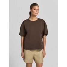 mm Kahverengi Kadın T-Shirt 2616941028600