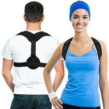 Multiflexpro Kamburluk Önleyici Korse Yeni Nesil Siyah Unisex Dik Duruş Ortopedik Korse