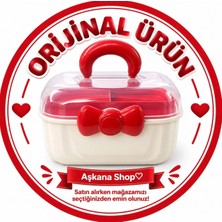 Aşkana Çok Amaçlı Çocuk Beslenme Kutusu & Organizer Çanta,takı,toka,makyaj Malzemesi, Oyuncak Düzenleyici,bölmeli,taşınabilir Saklama KUTUSU,23X23 cm