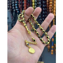 Gündüz Ticaret Gold Siyah Mineli Tesbih