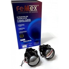 Femex P28 Bi-Led Projektör Far Içi LED Mercek 2,5 Inc Kısa Uzun Birlikte