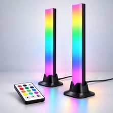 Orbus Rgb LED Işık Çubuğu - Ses Sensörlü, Uzaktan Kumandalı, USB Tv ve Oda Aydınlatması