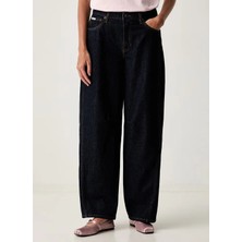 Guess Jeans Lacivert Kadın Relaxed Denim Pantolon W6YA2XD1187-GTRS