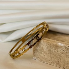 Dore Collection Marka Model Zirkon Taşlı Kelepçe