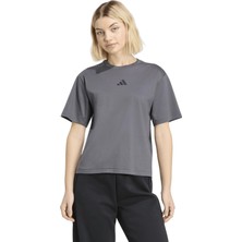 Adidas KF6361 W Z.n.e. Tee Gri Bisiklet Yaka Düz Kadın T-Shirt
