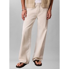 Calvin Klein Jeans Beyaz Erkek Denim Pantolon LV04RG749G04K Baggy Sunbleached Nt