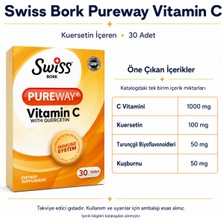 Swiss Bork Pureway C Vitamini ve Kuersetin 30 Adet