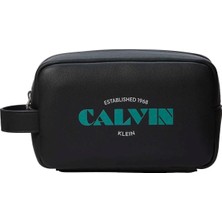 Calvin Klein Siyah Erkek Traş Çantası Graphıc Dopp Kıt