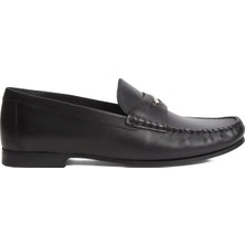 Tommy Hilfiger Siyah Kadın Loafer Th Coın Classıc Loafer Pods