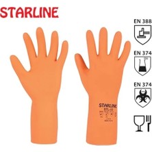 Starline Starlıne Eldiven, Pamuk Astarlı Doğal Kauçuk Eldiven Boy : 10