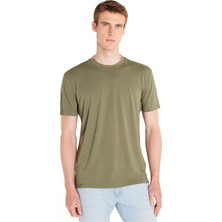 Ted Baker Haki Erkek Baskılı T-Shirt Bıs Yaka K Kol Teknık Tshırt
