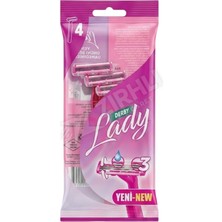 2 Adet Derby Lady Neon Üç Bıçaklı 4'lü Poşet