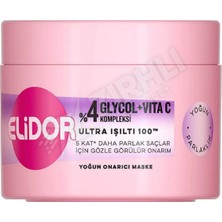 3 Adet Elidor Ultra Işıltı Yoğun Onarıcı Saç Bakım Maskesi 220 ml