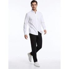 Ted Baker Beyaz Erkek Düğmeli Comfort Fit Gömlek TBMRSH1010-1