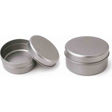 Keskinoğlu Hediyelik Yuvarlak Metal Kutu-Mum Kutusu-10 Adet