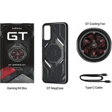Infinix Gt Pro Gaming Kit Magcharge Cooler 12W Soğutucu 15W Kablosuz Şarj Manyetik Fan