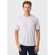 Back And Bond Gri Erkek Bisiklet Yaka Regular Fit  T-Shirt BTS1000100000