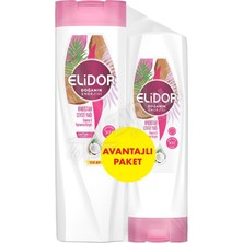2 Adet Elidor Hindistan Cevizi Şampuan 400 ml + Saç Kremi 200 ml
