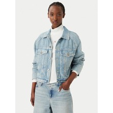 Calvin Klein Jeans Mavi Kadın Denim Ceket LV047G726GYP3