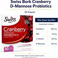 Swiss Bork Cranberry D-Mannose Probiyotik Kompleksi 30 Kapsül