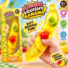 ORB Jumbo Muz Şeklinde Meyve Dolgulu Squishy Oyuncak