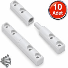 Alet Çantam Beyaz Sineklik Menteşesi 8cm Plastik Kenar Montaj Aparatı 10 Adet - 10X20 Profiller Içindir!!