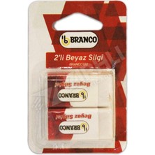 Branco Beyaz Silgi 2'li Blister KOD:103