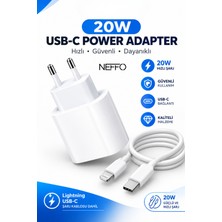 Neffo Iphone Tüm Serilerle Uyumlu Lightning Hızlı Şarj Aleti Adaptör Kablo 20W Plus 6 7 8 x 11 12 13 14 Pro Max