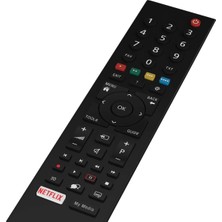 Seetech Arçelik Beko Netflix Tuşlu Kumanda Smart LED Tv Uyumlu Siyah Renkli Uzaktan Kumanda - Netflix tuşlu