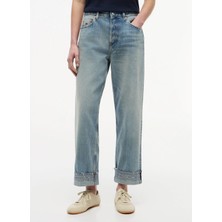 Tommy Jeans Mavi Kadın Slim Straight Denim Pantolon DW0DW231081AB