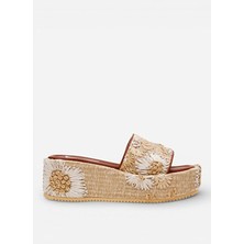 Steve Madden Natürel Kadın Terlik Decor-Emb