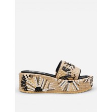 Steve Madden Çok Renkli Kadın Terlik Decor-Emb Blk
