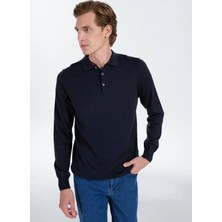 Altınyıldız Classics Lacivert Erkek Polo Standart Kazak ACE043271002