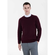 Altınyıldız Classics Bordo Erkek Bisiklet Yaka Triko Kazak ACE043271001