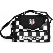 Beşiktaş Siyah Beyaz Erkek Çocuk Beslenme Çantası 26351-BEŞİKTAŞ Damalı  Beslenme Çan