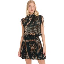 Ted Baker Çok Renkli Kadın Dik Yaka Elbise TBWRDR3006